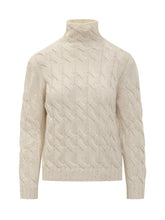 Gran Sasso cream wool cable-knit turtleneck - COLLEZIONE TEAM EC | $store$