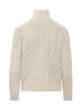 Gran Sasso cream wool cable-knit turtleneck - COLLEZIONE TEAM EC | $store$