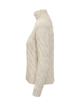 Gran Sasso cream wool cable-knit turtleneck - COLLEZIONE TEAM EC | $store$