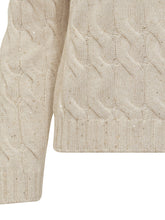 Gran Sasso cream wool cable-knit turtleneck - COLLEZIONE TEAM EC | $store$