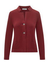 Gran Sasso Cardigan Rosso con Collo a Listino - Abbigliamento Donna | $store$