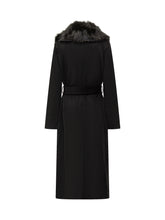 Michael Kors Cappotto Nero con Collo in Eco Pelliccia - Abbigliamento Donna | $store$