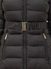 Michael Kors Piumino Lungo Nero con Cintura e Collo in Pelliccia - Abbigliamento Donna | $store$