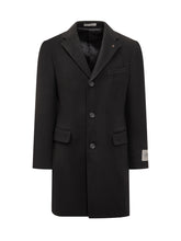Cappotto Nero in Lana Corneliani - Abbigliamento Uomo | $store$