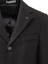Cappotto Nero in Lana Corneliani - Abbigliamento Uomo | $store$