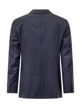 Abito Blu Gessato in Lana Corneliani - Abbigliamento Uomo | $store$