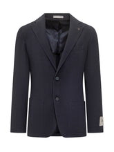 Corneliani Blue Wool Jacket with Classic Lapels - COLLEZIONE TEAM EC | $store$