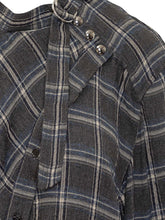 Isabel Marant Grey Check Shirt with High Neck - COLLEZIONE TEAM EC | $store$
