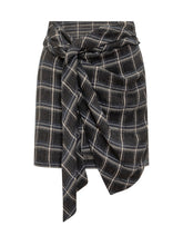 Isabel Marant Gonna a Quadri con Nodo Frontale - Abbigliamento Donna | $store$