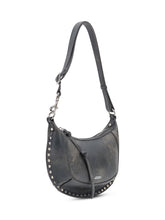 Isabel Marant Borsa Oskan Moon-GD in Pelle Vintage Nera - Borse A Spalla Donna | $store$