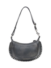 Isabel Marant Borsa Oskan Moon-GD in Pelle Vintage Nera - Borse A Spalla Donna | $store$
