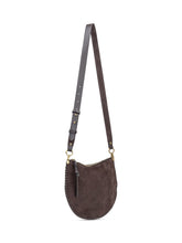 Isabel Marant Borsa Oskan Soft Zip in Suede Marrone - Borse A Spalla Donna | $store$