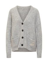 Isabel Marant Étoile Cardigan Grigio con Logo Ricamato - Abbigliamento Donna | $store$