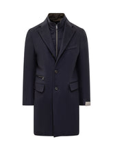 Cappotto Blu con Gilet Interno Corneliani - Abbigliamento Uomo | $store$