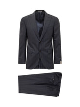 Abito Blu Gessato Corneliani - Abbigliamento Uomo | $store$