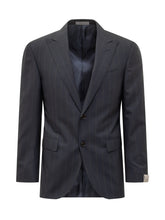 Abito Blu Gessato Corneliani - Abbigliamento Uomo | $store$