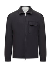 Giacca Nera con Zip in Lana Corneliani - Abbigliamento Uomo | $store$