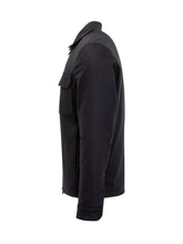 Giacca Nera con Zip in Lana Corneliani - Abbigliamento Uomo | $store$