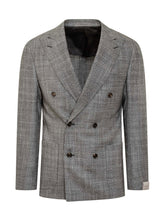 Blazer Doppiopetto Principe di Galles Corneliani - Abbigliamento Uomo | $store$