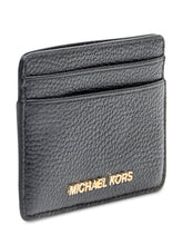 Michael Kors Black Pebbled Leather Card Holder - COLLEZIONE TEAM EC | $store$