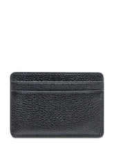 Michael Kors Black Pebbled Leather Card Holder - COLLEZIONE TEAM EC | $store$