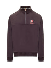 Casablanca Burgundy Half-Zip Sweatshirt with Logo - Casablanca | $store$