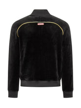 Casablanca Black Velvet Bomber Jacket with Yellow Piping - Casablanca | $store$
