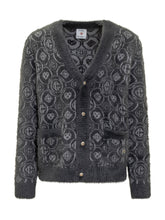 Casablanca Wool Cardigan with Grey Monogram Logo - Casablanca | $store$