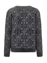 Casablanca Wool Cardigan with Grey Monogram Logo - Casablanca | $store$