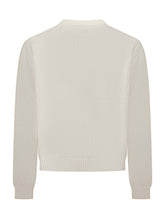 Casablanca White Sweater with Logo and Floral Embroidery - Casablanca | $store$