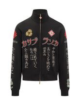 Casablanca Black Cardigan with Multicolor Japanese Embroidery - Casablanca | $store$