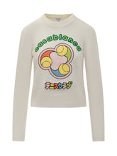 Casablanca White Sweater with Tennis Club Embroidery - Casablanca | $store$