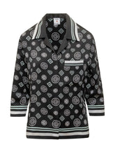 Casablanca Black Silk Pajama Shirt with Logo - Casablanca | $store$