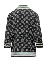 Casablanca Black Silk Pajama Shirt with Logo - Casablanca | $store$