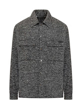 Dolce & Gabbana Camicia Giacca Tweed Grigia - Abbigliamento Uomo | $store$