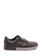 Dolce & Gabbana Sneakers Vit Beck in Pelle Marrone - COLLEZIONE TEAM EC | $store$