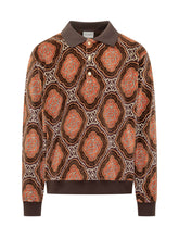 Drole De Monsieur Polo a Maniche Lunghe con Stampa Geometrica - Abbigliamento Uomo | $store$