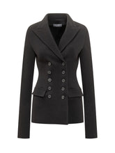 Giacca Dolce & Gabbana Doppiopetto in Lana Nera - Abbigliamento Donna | $store$