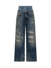 Jeans Dolce & Gabbana a Vita Alta con Effetto Doppiato - Abbigliamento Donna | $store$