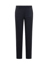 Incotex Blue Virgin Wool Slim Fit Trousers - COLLEZIONE TEAM EC | $store$