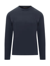 Slowear Blue Cotton Long Sleeve Sweater - COLLEZIONE TEAM EC | $store$