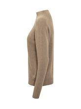 Zanone Taupe High-Neck Sweater - COLLEZIONE TEAM EC | $store$
