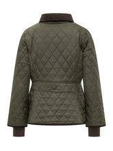 Barbour Giacca Trapuntata Verde con Colletto in Velluto - Abbigliamento Donna | $store$