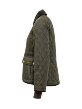 Barbour Giacca Trapuntata Verde con Colletto in Velluto - Abbigliamento Donna | $store$