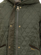 Barbour Piumino Trapuntato Verde con Cappuccio - Abbigliamento Donna | $store$