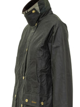 Barbour Giacca Cerata Nera con Colletto in Velluto Marrone - Abbigliamento Donna | $store$