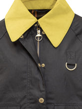 Barbour Black Waxed Jacket with Yellow Collar - Barbour | $store$