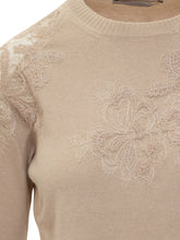 Exterior Maglia Beige con Ricami in Pizzo - Abbigliamento Donna | $store$
