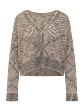 Exterior Geometric Lurex Cardigan - COLLEZIONE TEAM EC | $store$