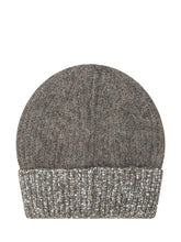 Exterior Beanie in Lana Marrone con Paillettes - Accessori Donna | $store$